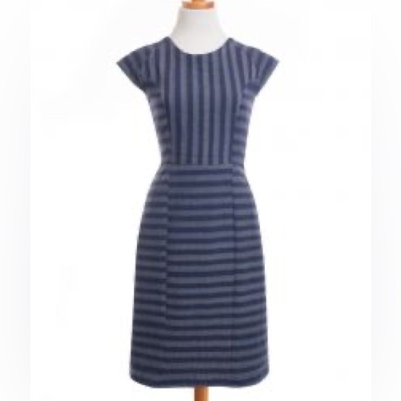 Mata Traders Fair Trade Stripe Sheath Dress Size M Left - Picture 1 of 8